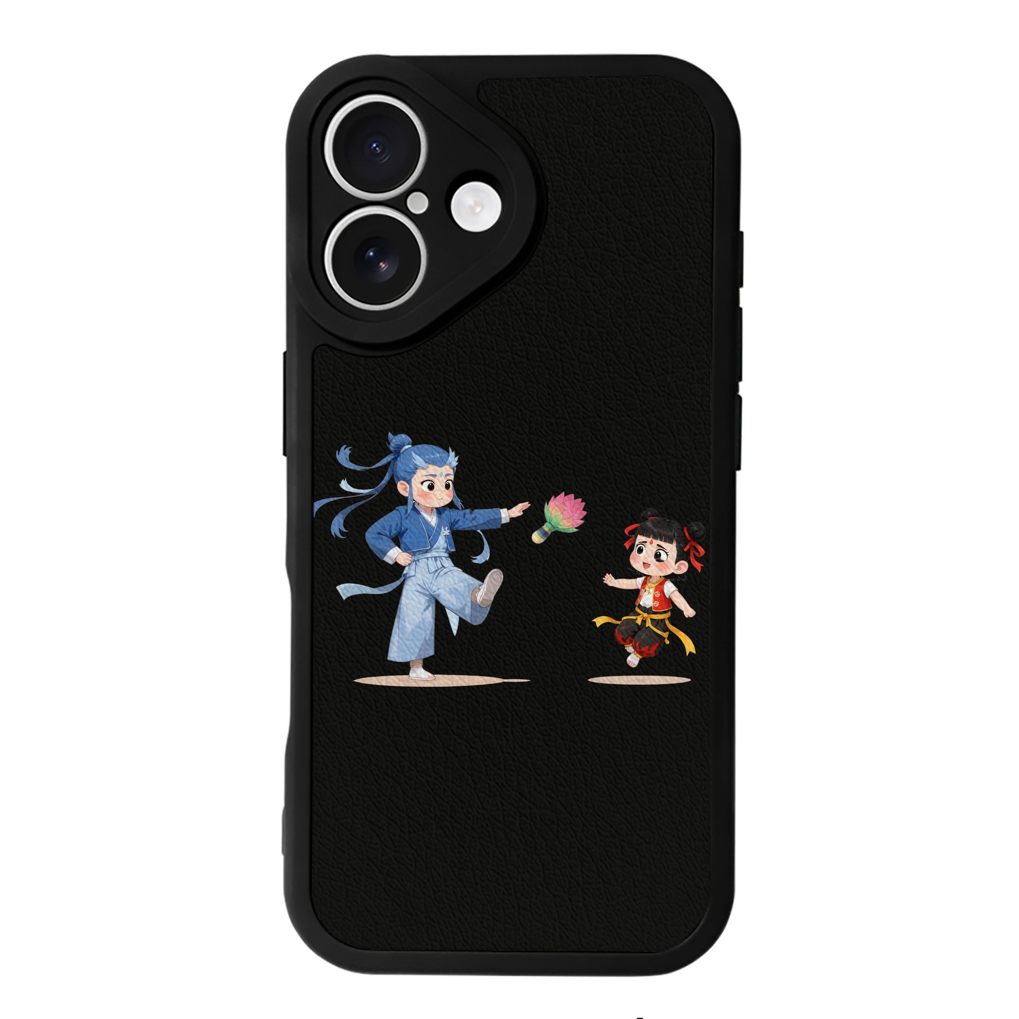 （画像用） Ne Zha 2 ナタ 魔童の大暴れ 【iPhone 16シリーズ対応】シリコンスマホケース（レザー調） 材質：シリコン